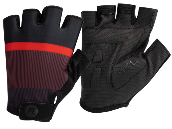 Rogelli Hero 2 Cykelhandsker, Black/Red