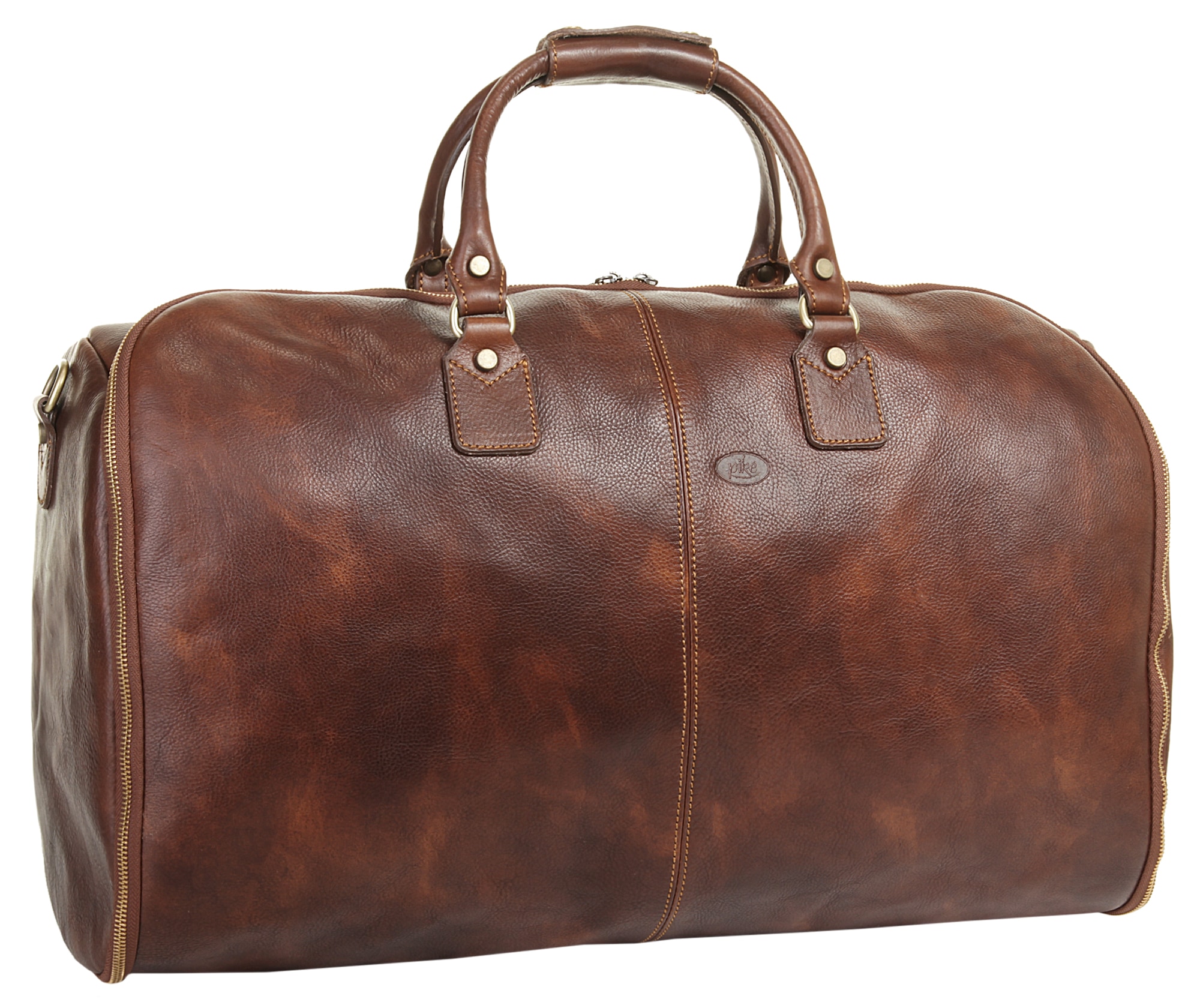 Piké Reisetasche echt Leder, Made in Italy
