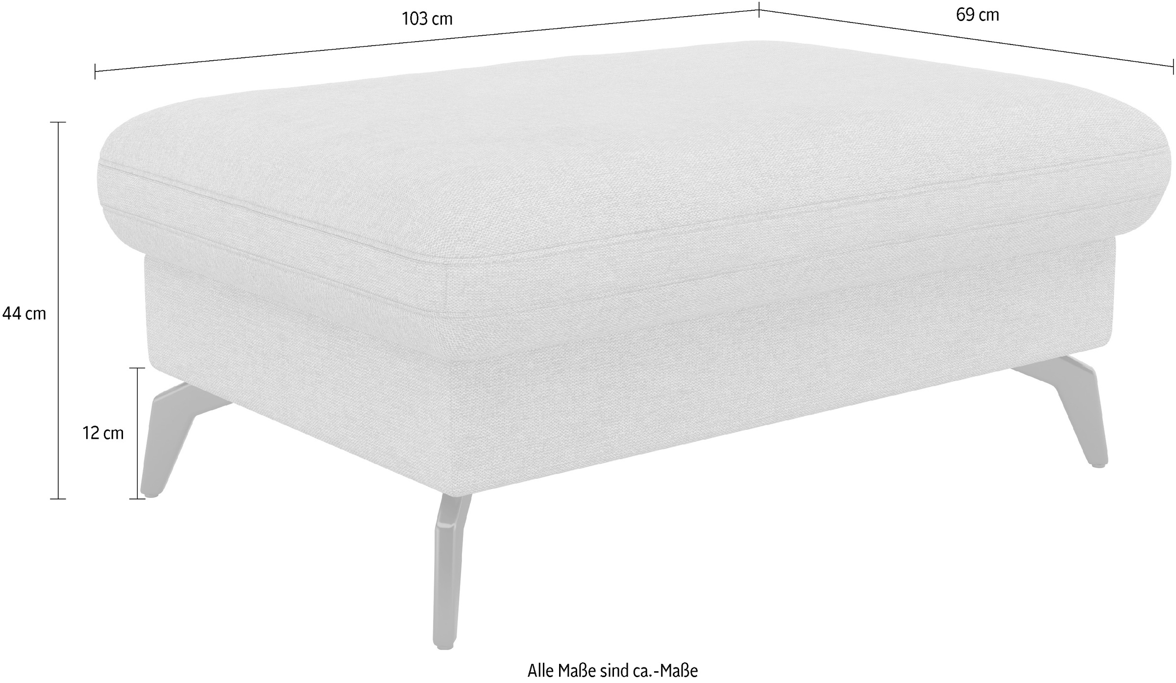 sit&more Stauraumhocker »Morris Jubi, B: 103 cm« mit Stauraum, individuell kombinierbar