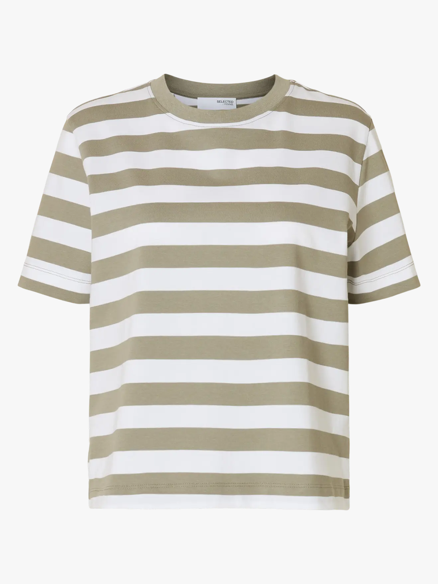 Essential Short Sleeve Striped Boxy Tee