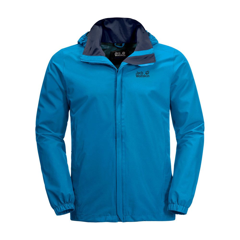 Jack Wolfskin STORMY POINT HARDSHELL - Veste Homme blue pacific