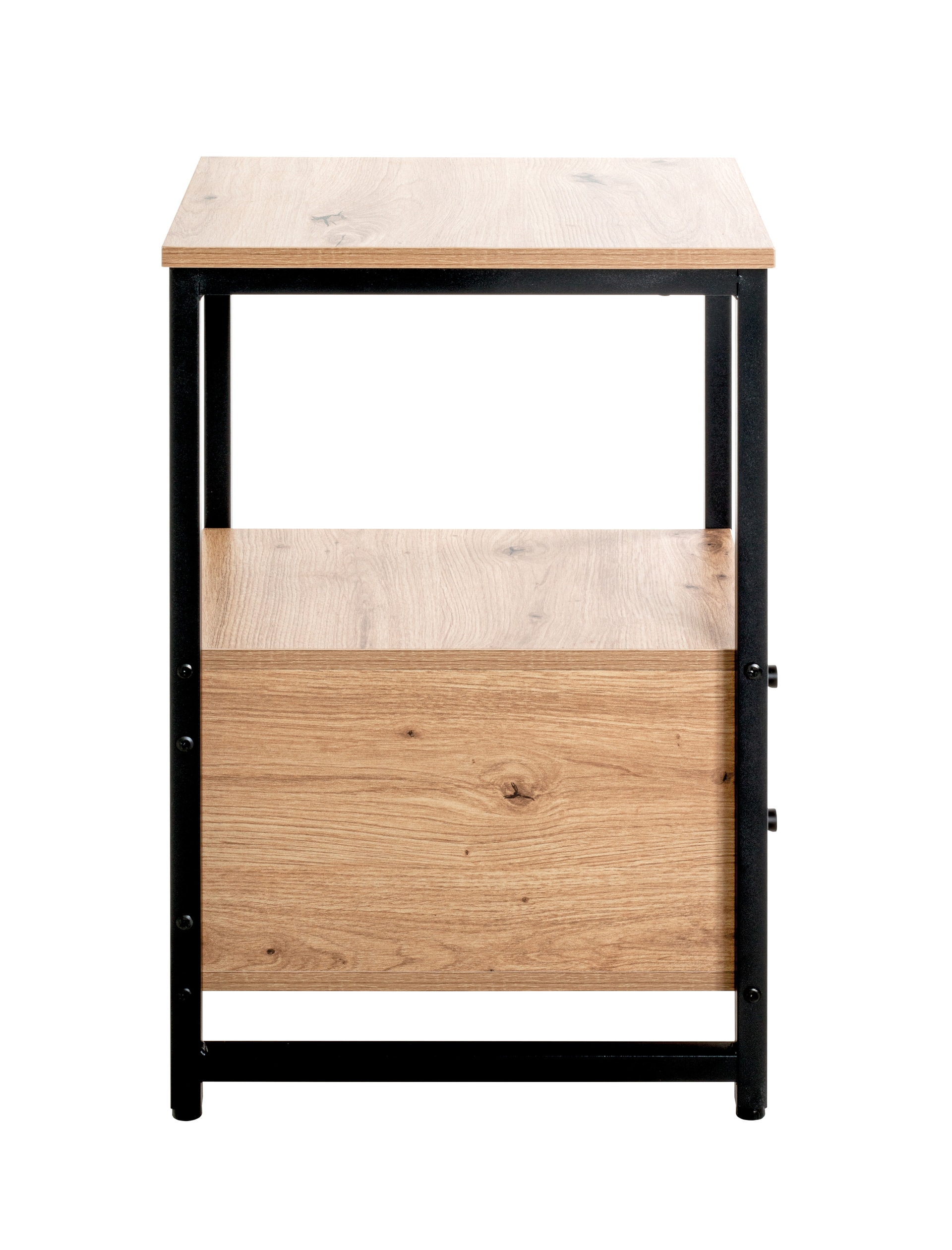 Beistelltisch 30 x 40 cm braun/schwarz