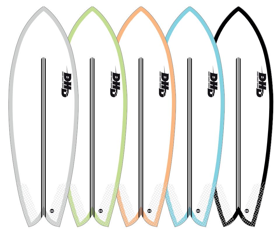 DHD Mini Twin EPS - Green - 6'1 x 21