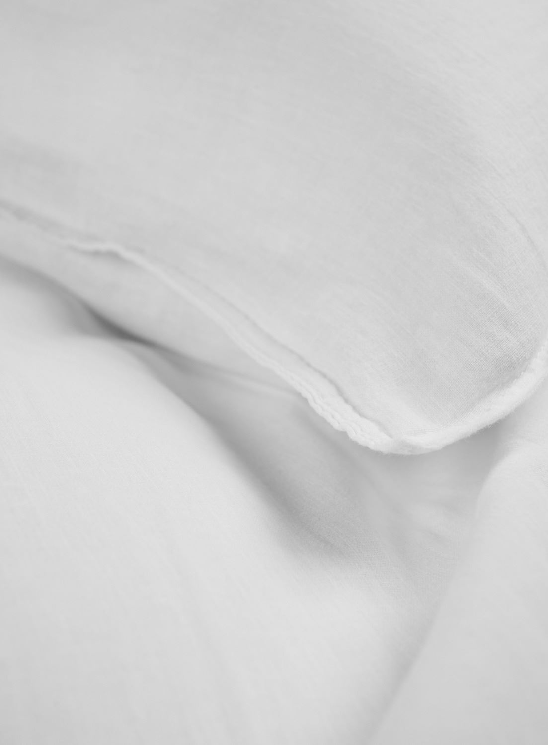 Lin sengesett hvit - 140x200 cm