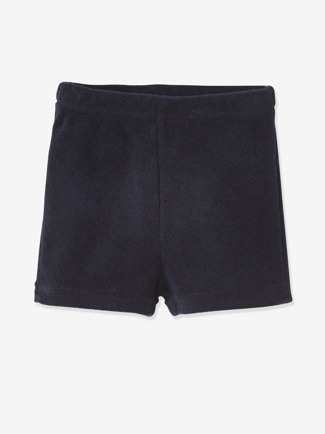 Conjunto de 4 shorts de tricô para bebê, azul escuro, bicolor/multicolorido