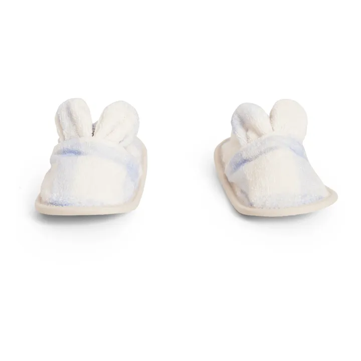 garbo&friends Chaussons Gingham Sorrel | Bleu ciel