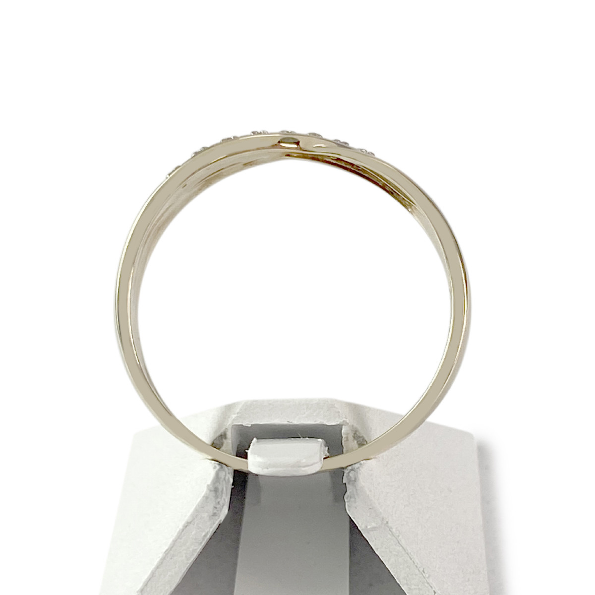 Bague d'occasion or 375 2 tons diamants