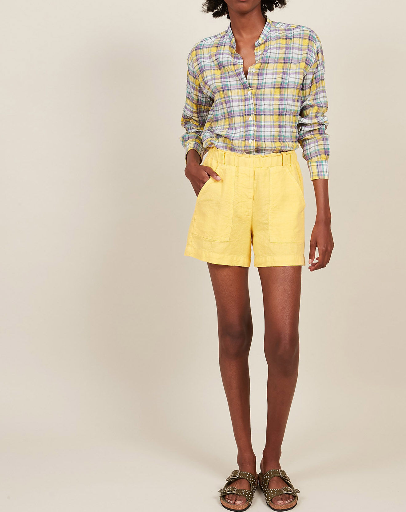 Hartford Short 100% Lin Santi lemon