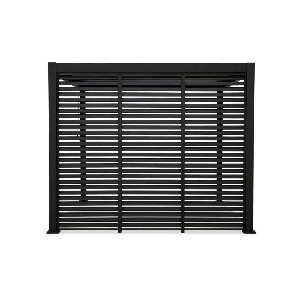 Pergola bioclimatique triomphe 3x4 + 3 persiennes 100cm pour le côté de 3m l 400 x p 300 x h 250 cm