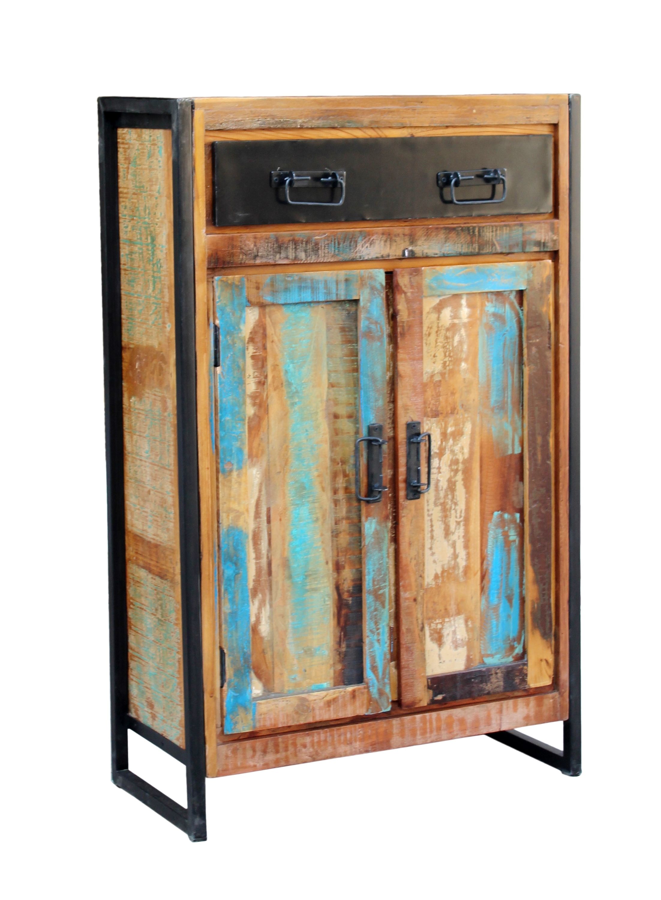 Highboard Bali Altholz bunt Kommode Sideboard Wohnzimmer Esszimmer Schrank