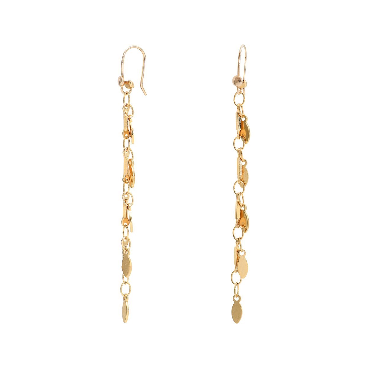 Boucles intemporel dorées à l'or fin 24K CAMILLE