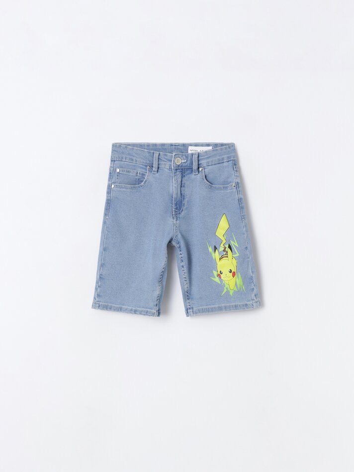 Bermuda jeans Pikachu Pokémon™ - Indigo