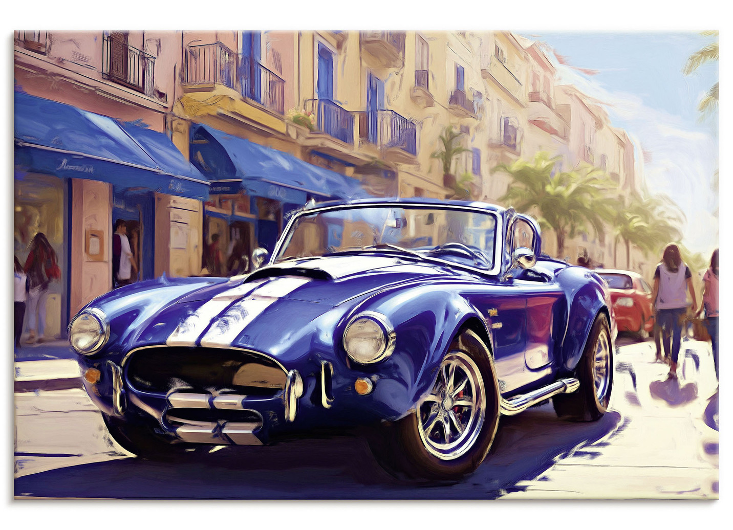 Automobilklassiker „Cobra“ als hochwertiges Leinwandbild