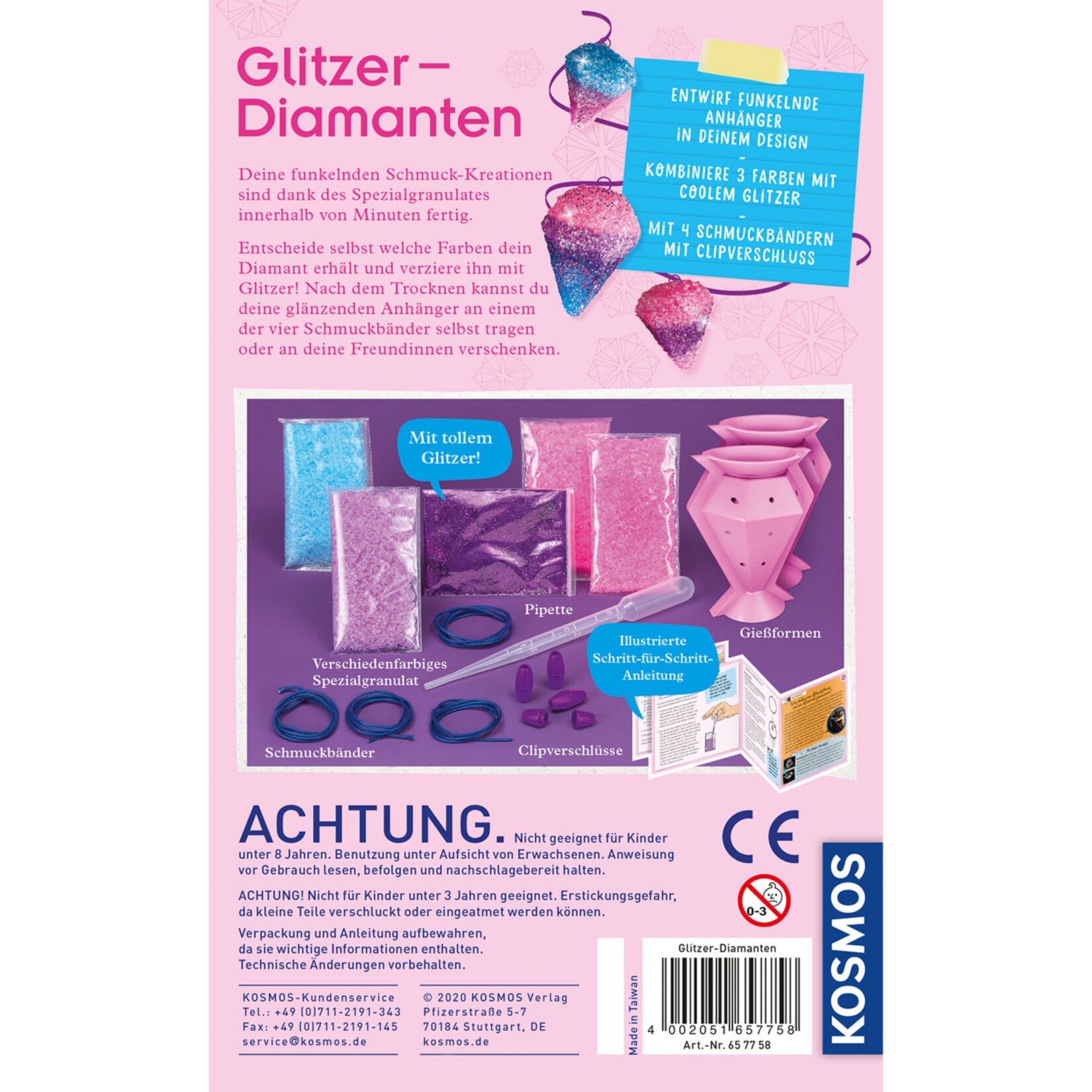 Kosmos Experimentierkasten Glitzer-Diamanten