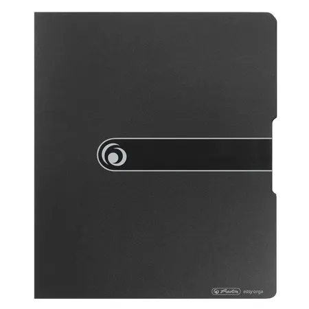 Herlitz Ringbuch PP A4 2 Ringe 16mm opak schwarz