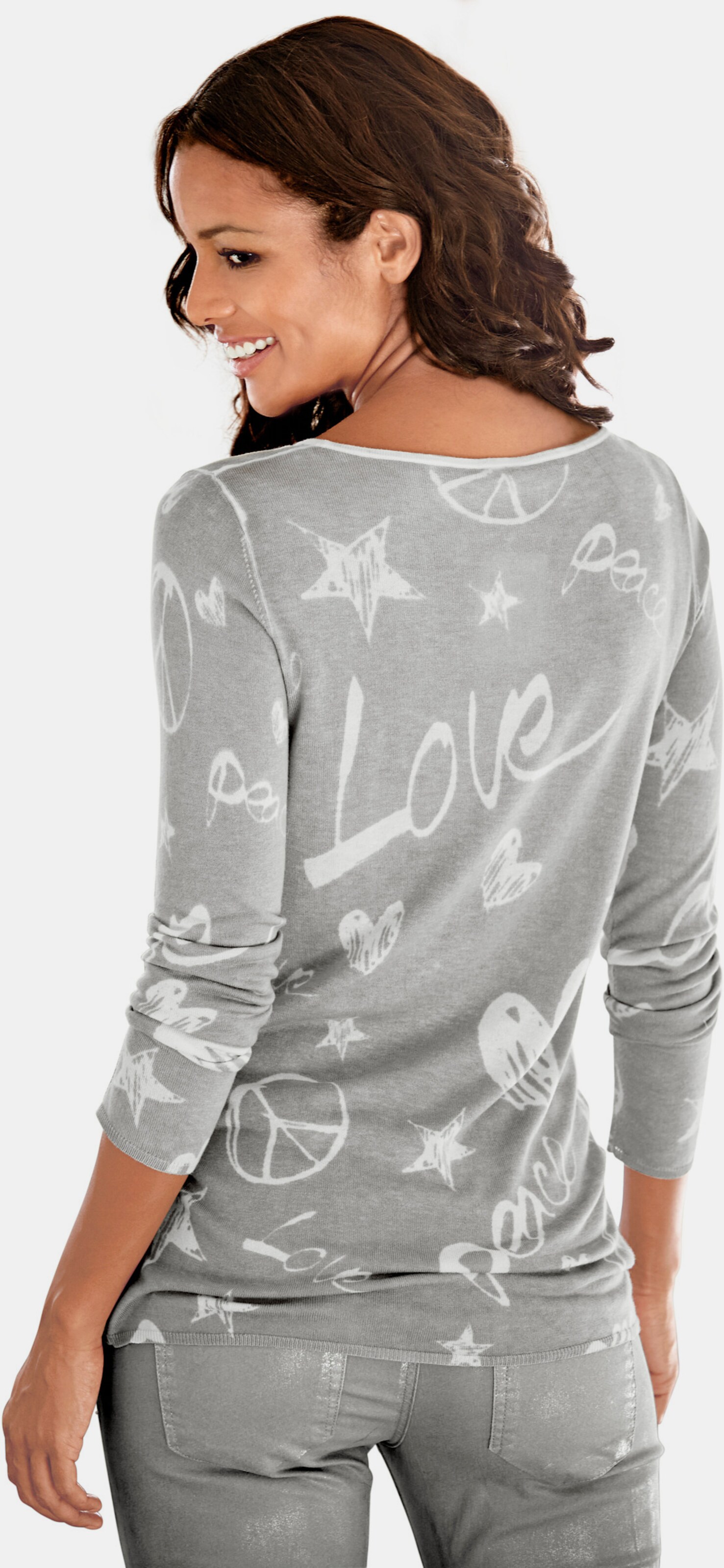 Druck-Pullover