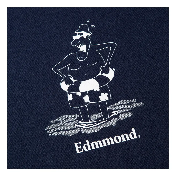 Edmmond Studios T-shirt Boris Coton Bio | Bleu marine