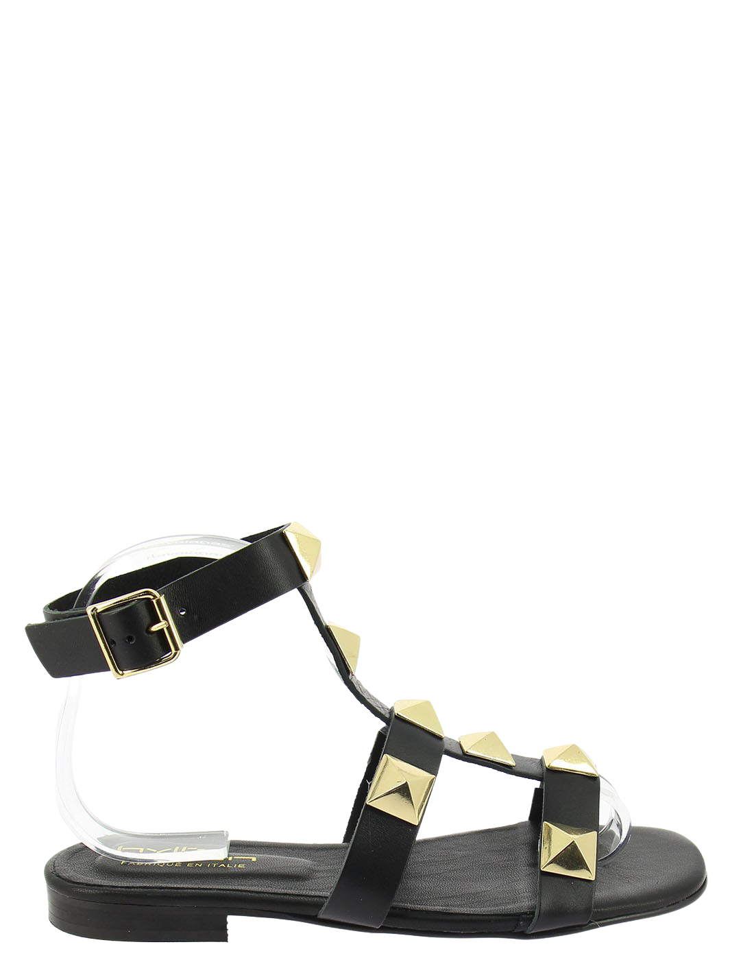 hylton sandales femme Sunrise cuir noir