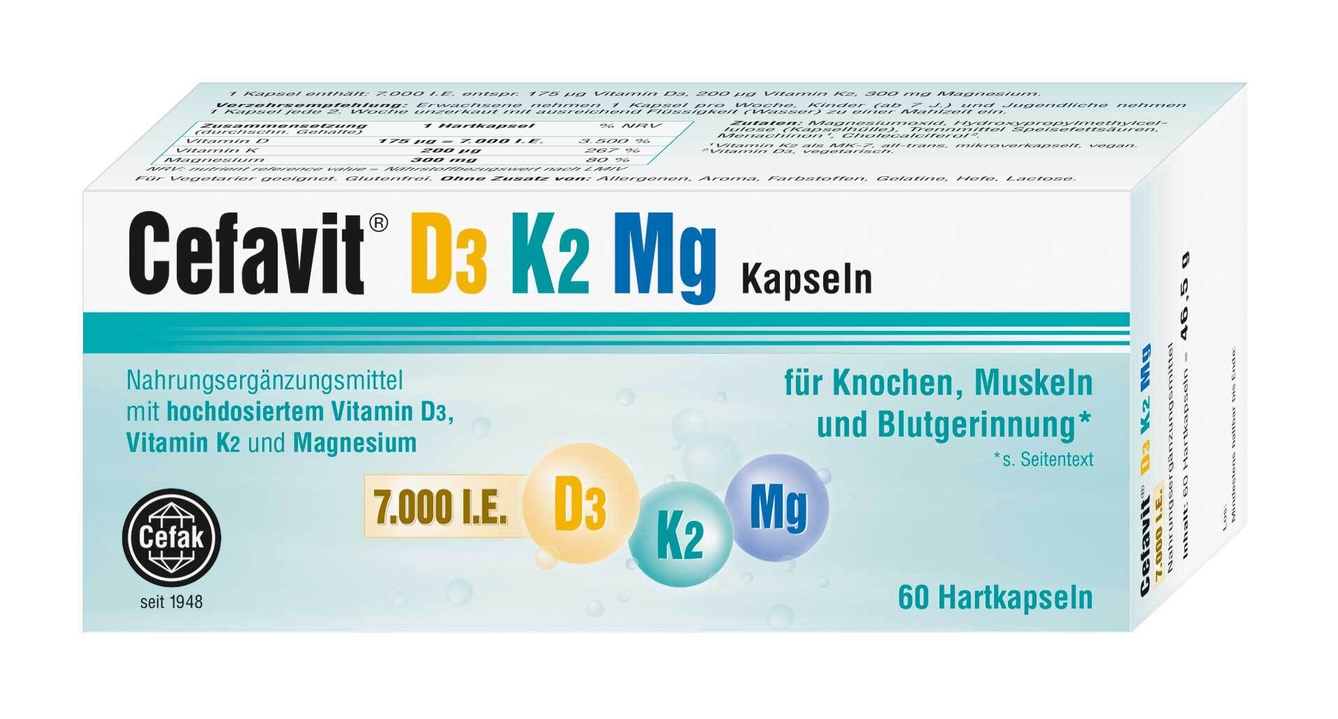 Cefavit® D3 K2 Mg 7.000