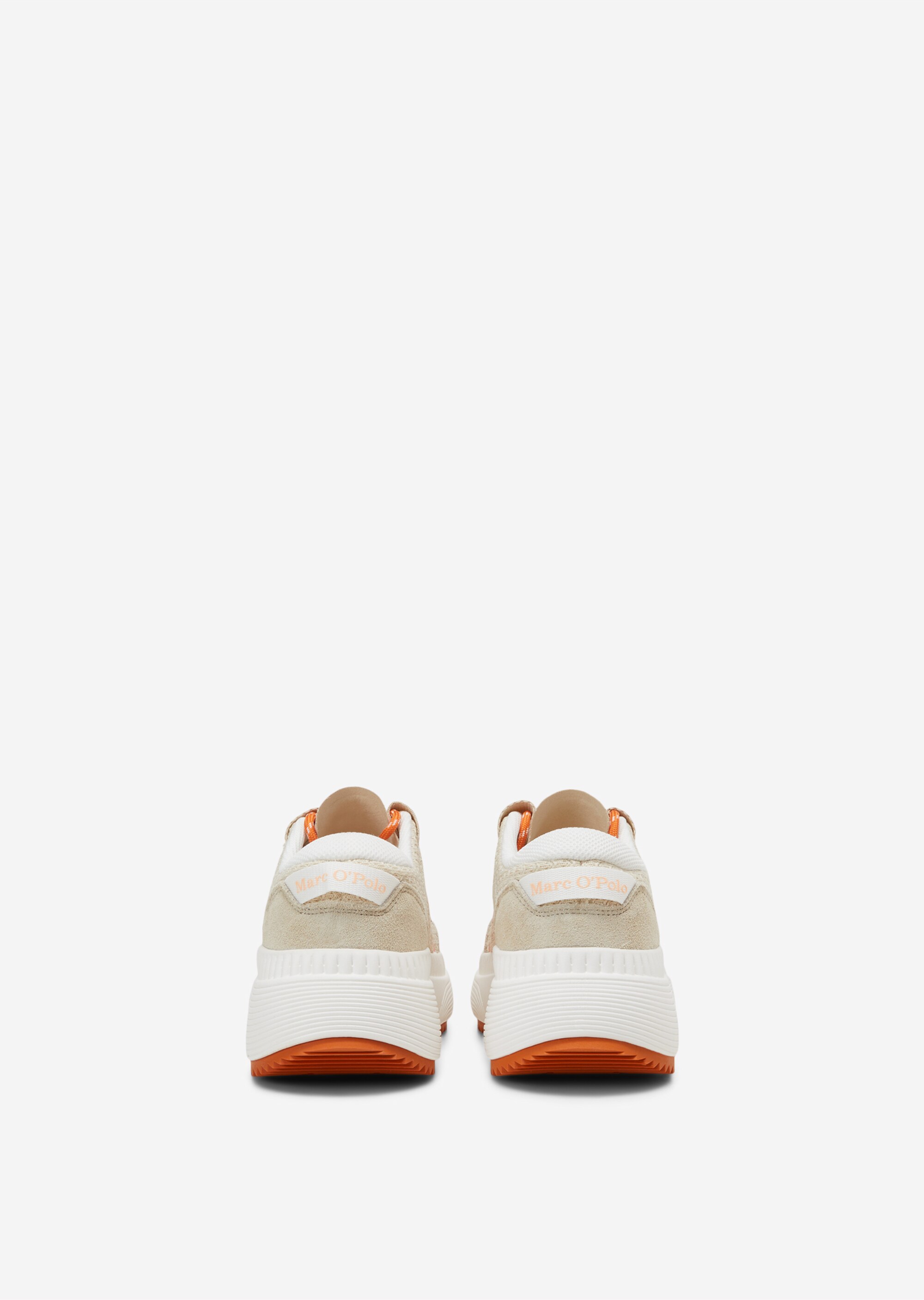 Sneaker aus Mesh und Veloursleder