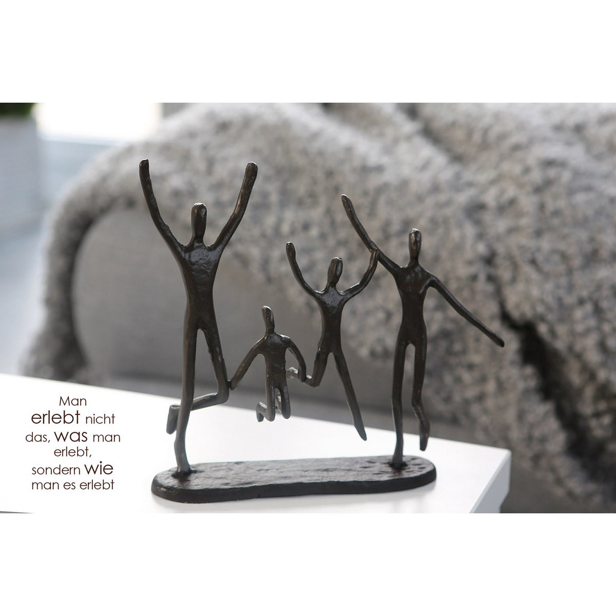 Sculptuur GUILD Decoratie Hoogte 20cm Breedte 22cm Bruin ijzer