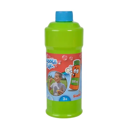 Simba Bubble Fun Seifenblasen Flasche, 500ml, 1 Stück, 3-fach sortiert
