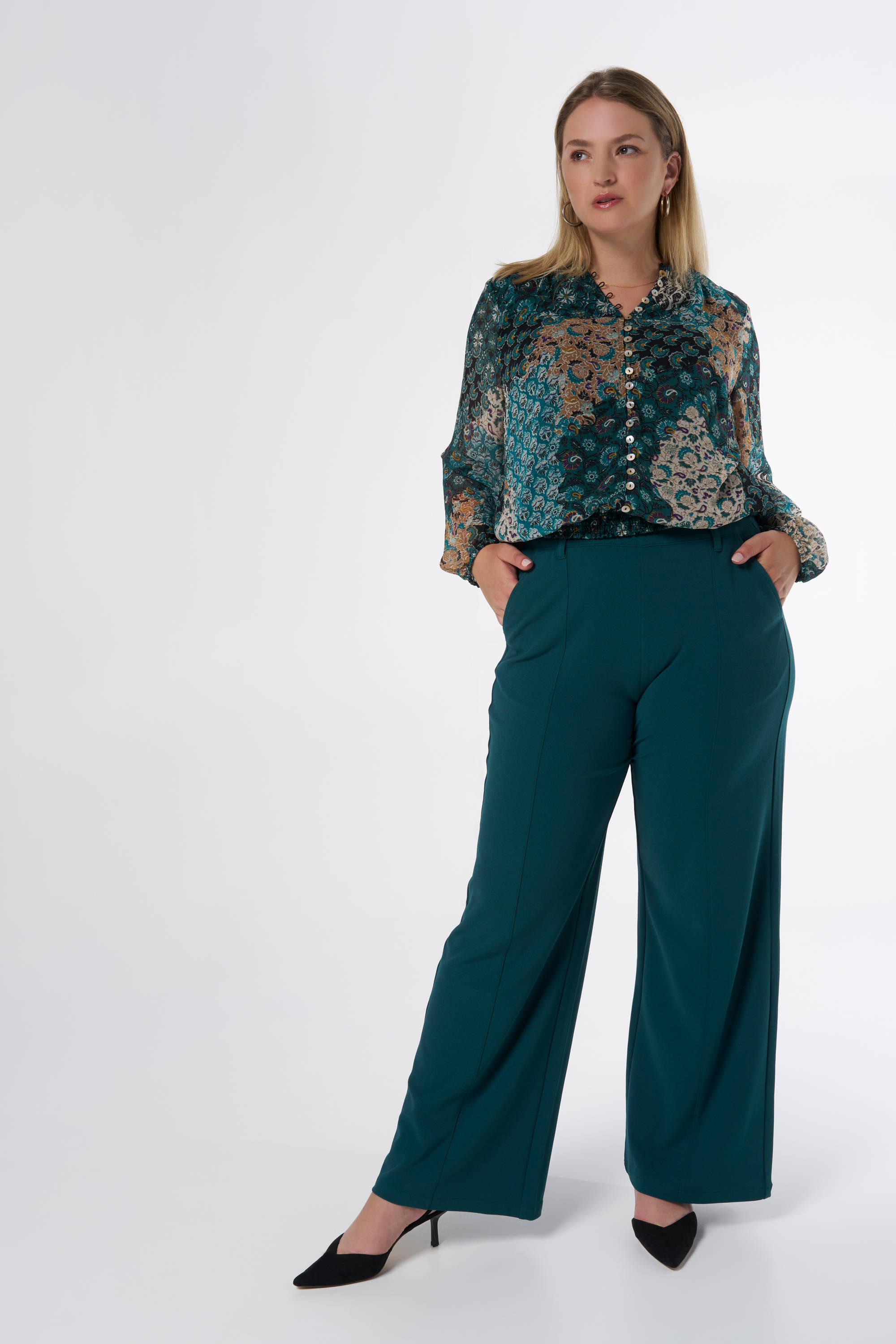 MS Mode blouse met all over print multi