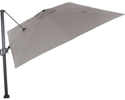 Zwevende parasol Sunset N+ 350 x 260 cm polyester taupe