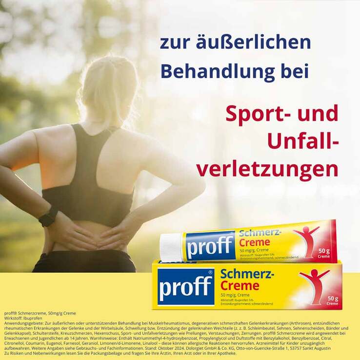Proff Schmerzcreme 5%, 50 g