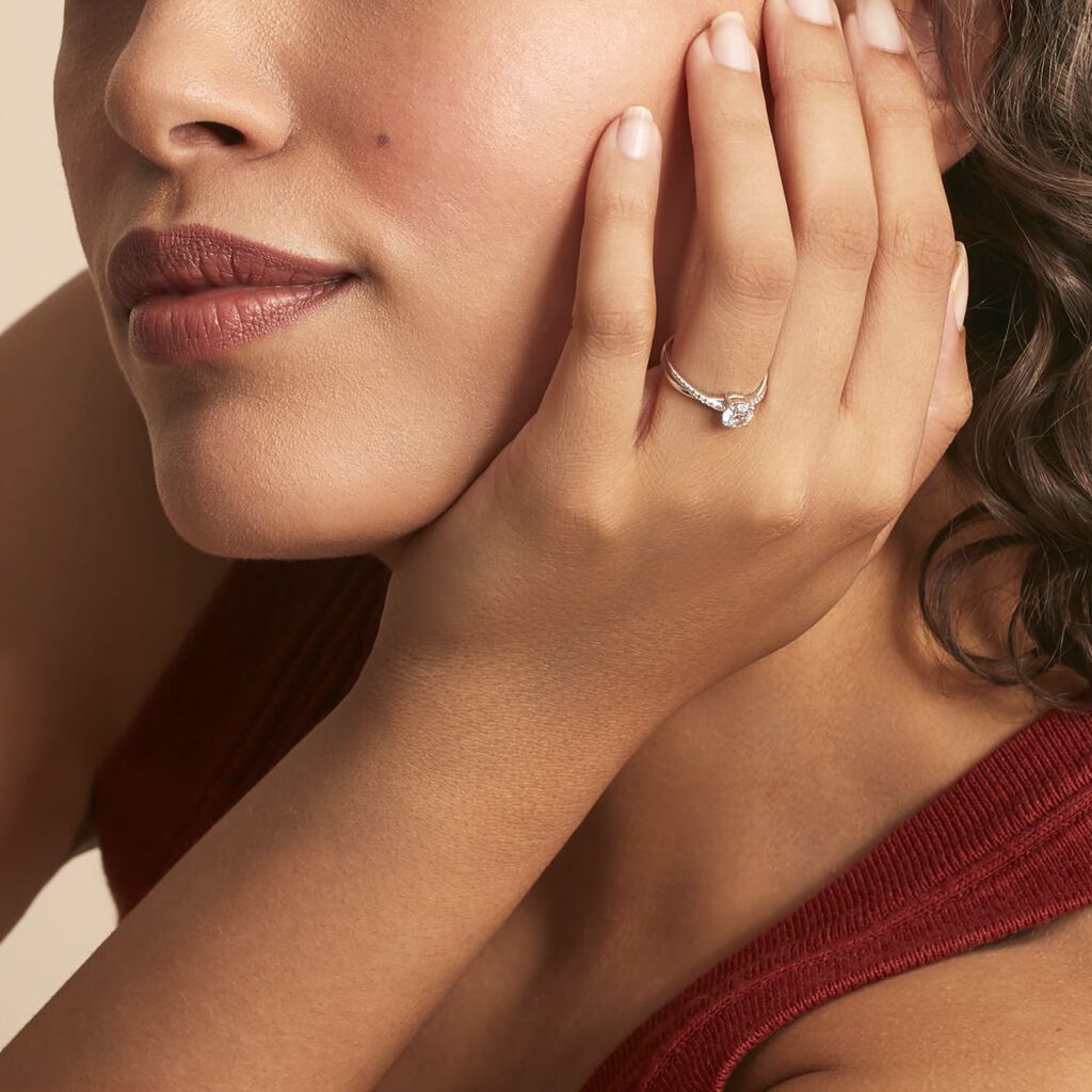 Bague Dana Or Blanc Oxyde De Zirconium