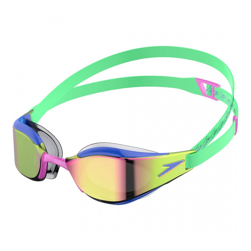 Speedo FASTSKIN HYPER ELITE MIROIR - Lunettes de natation green/blue