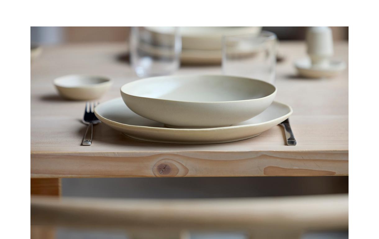 Frühstücks- & Dessertteller Shoku Ø 20 cm, 6 Stück, BeigeEssteller-Set