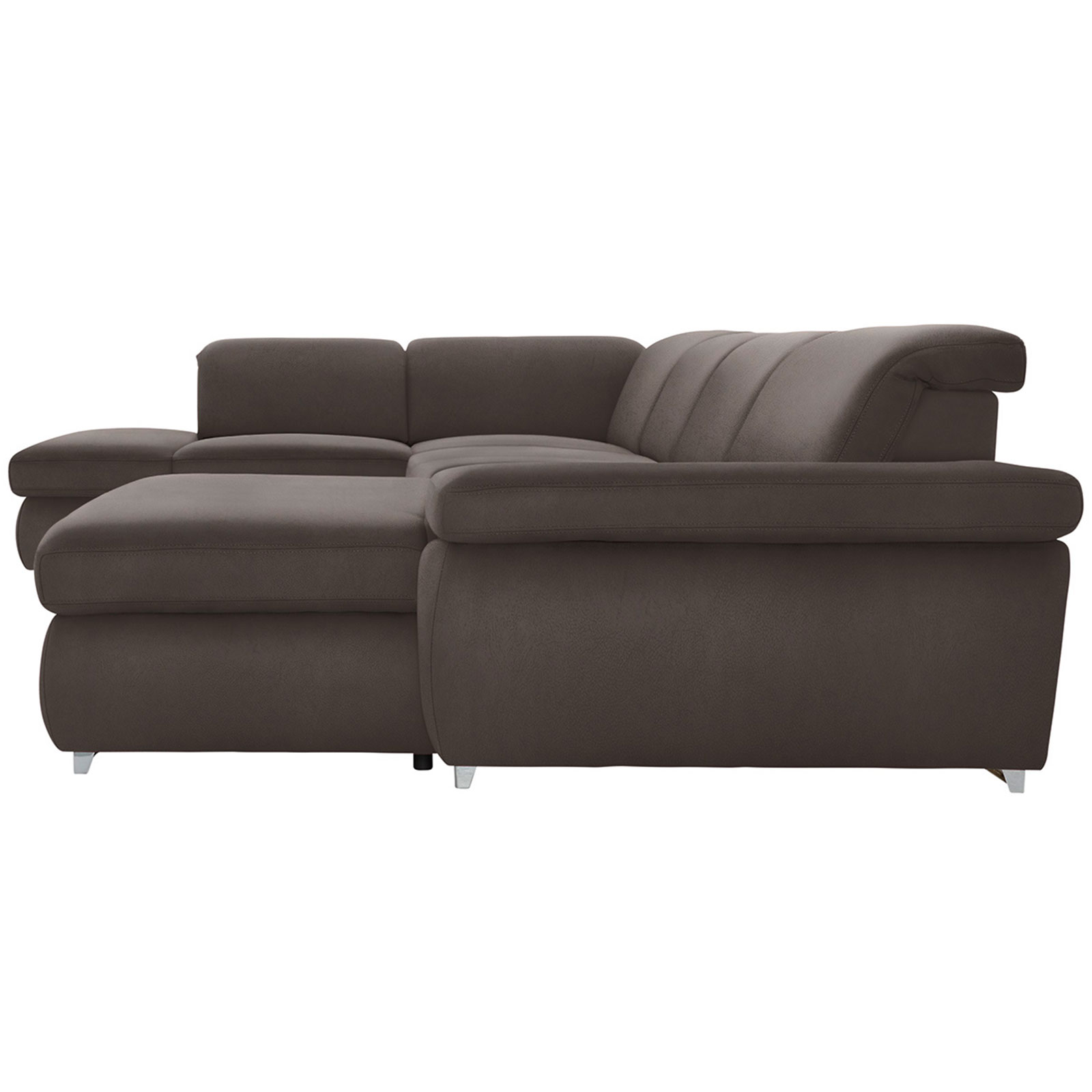polsterpower Boxspring-Wohnlandschaft - Saddle anthrazit - Basismodell - Recamiere rechts