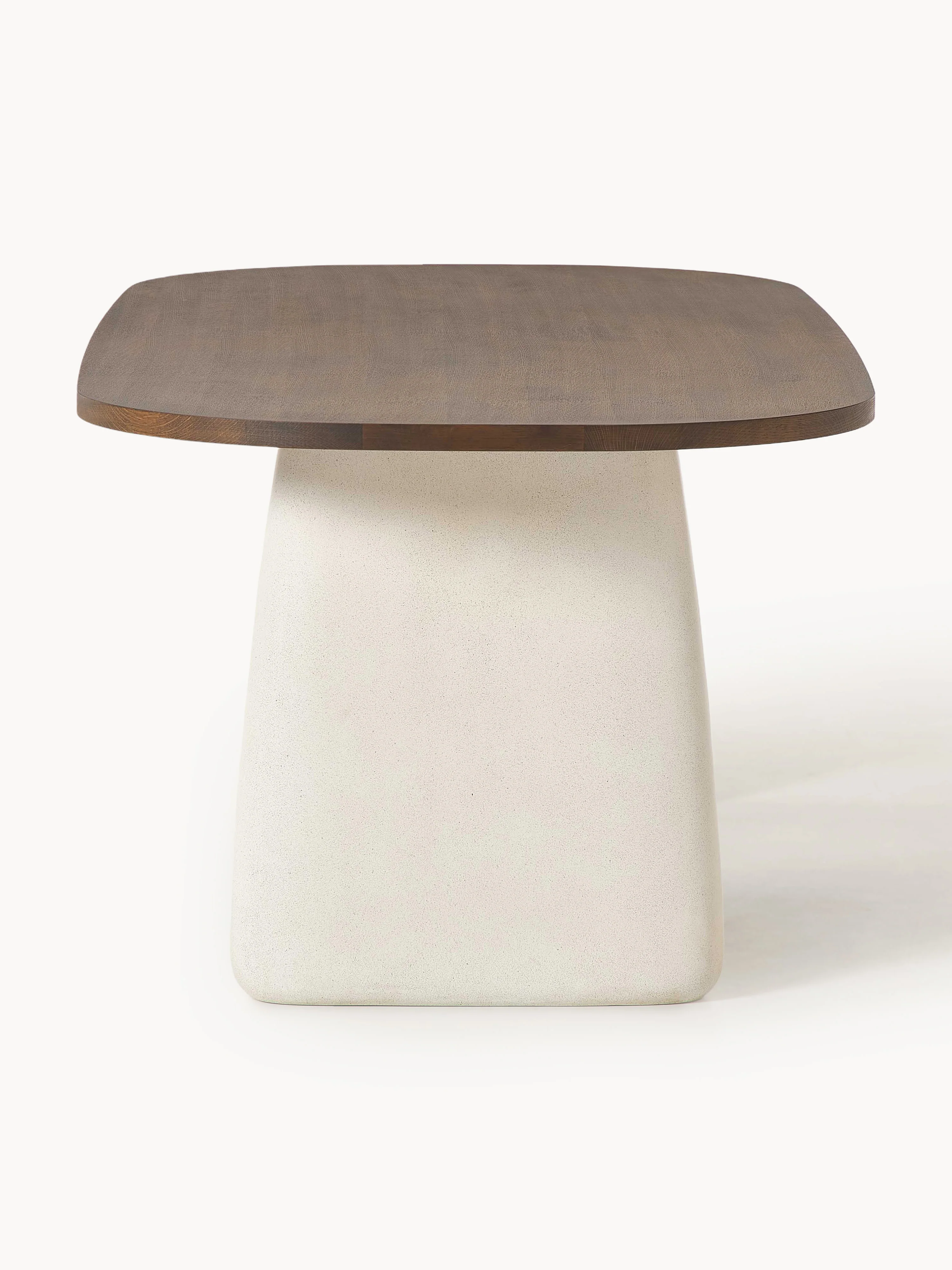 Ovale eettafel Dune van eikenhout, in verschillende formaten