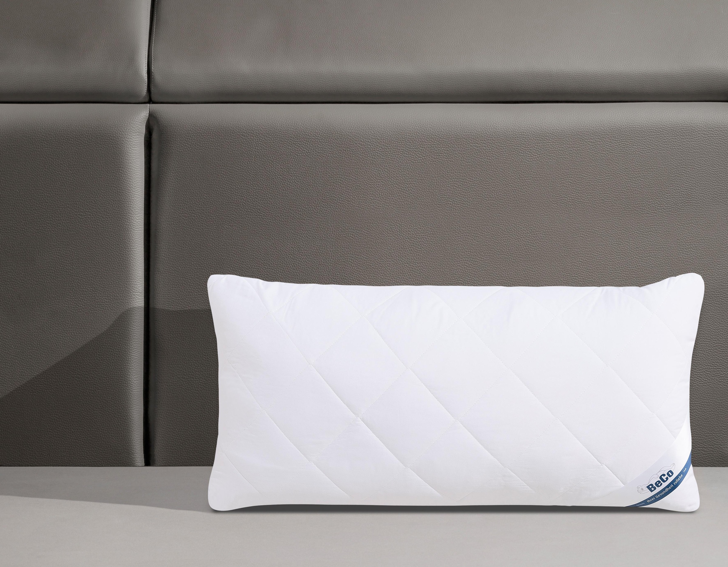Beco Microfaserkissen »Medibett, Kopfkissen« Füllung: Polyester 1 Stk. tlg. Kissen 40x80 cm, 80x80cm, Allergiker geeignet (Hausstauballergiker)
