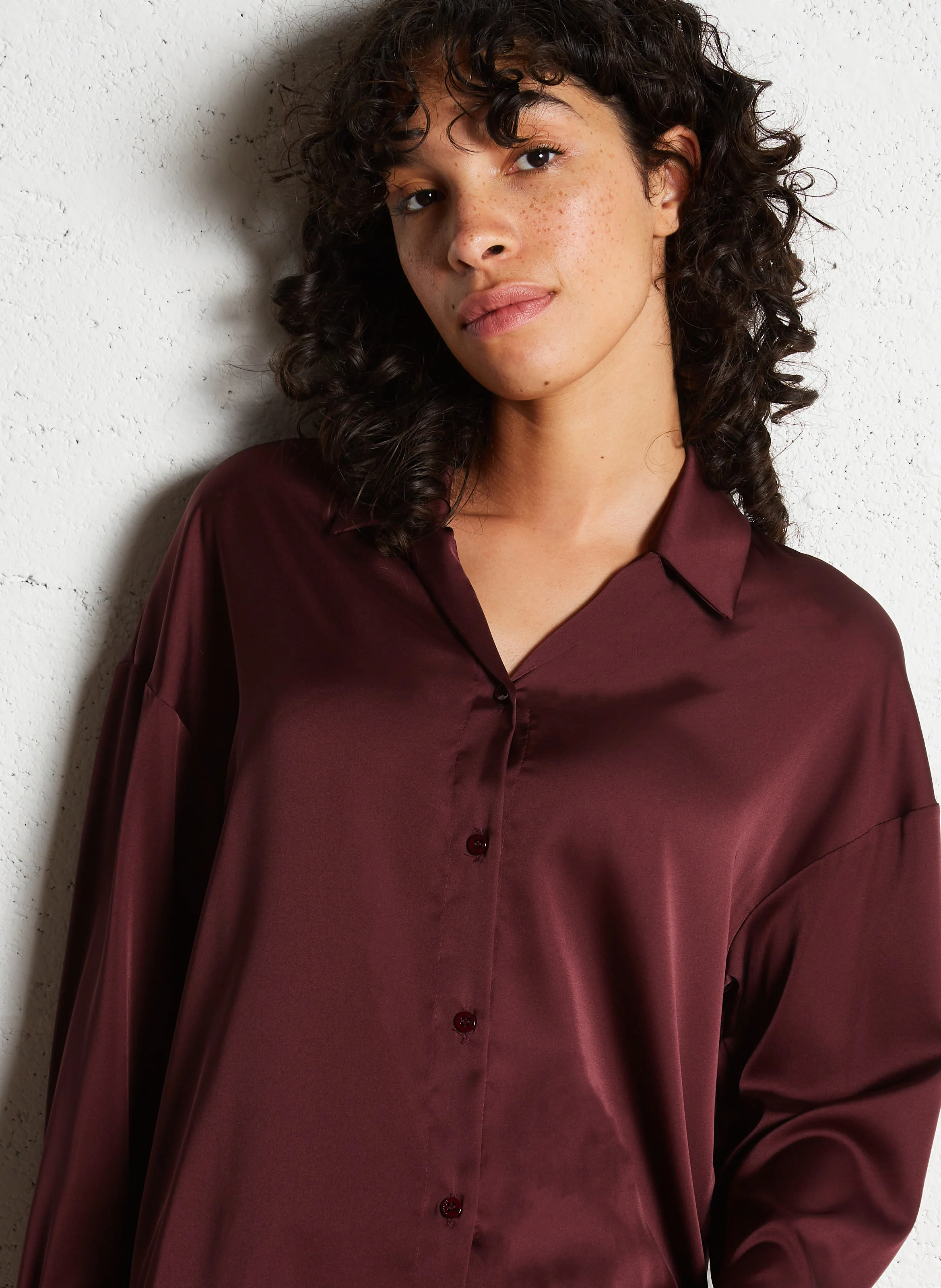 Chemise col classique| Rouge