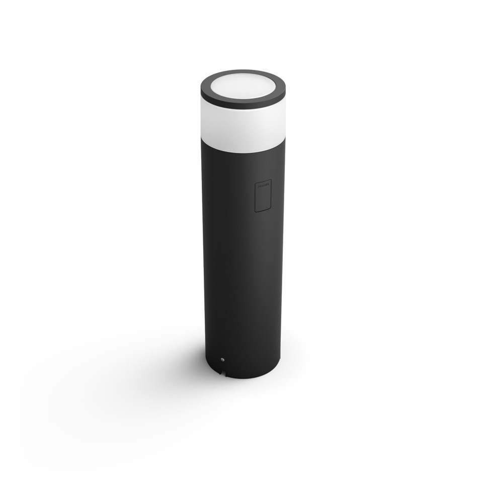 Philips Hue - Calla Large Pedestal Low VoltOutdoor Extension- White & Color Ambiance