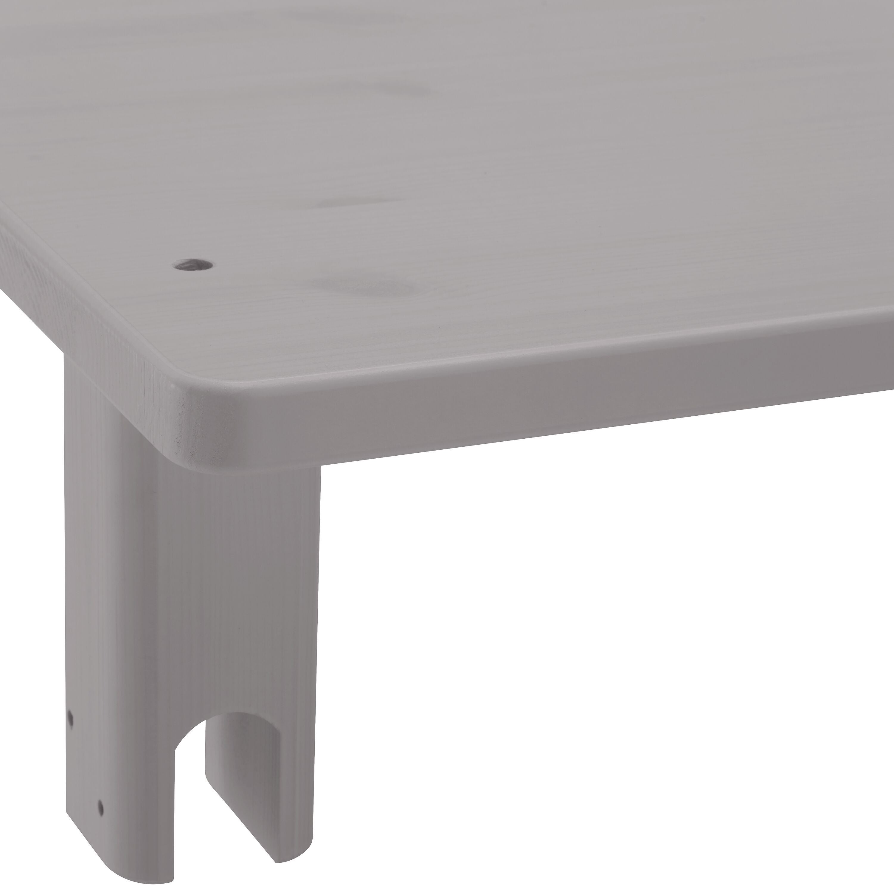 CLASSIC HB Schreibtisch 200cm grau - Grau / B: 210.0 cm x T: 52.5 cm