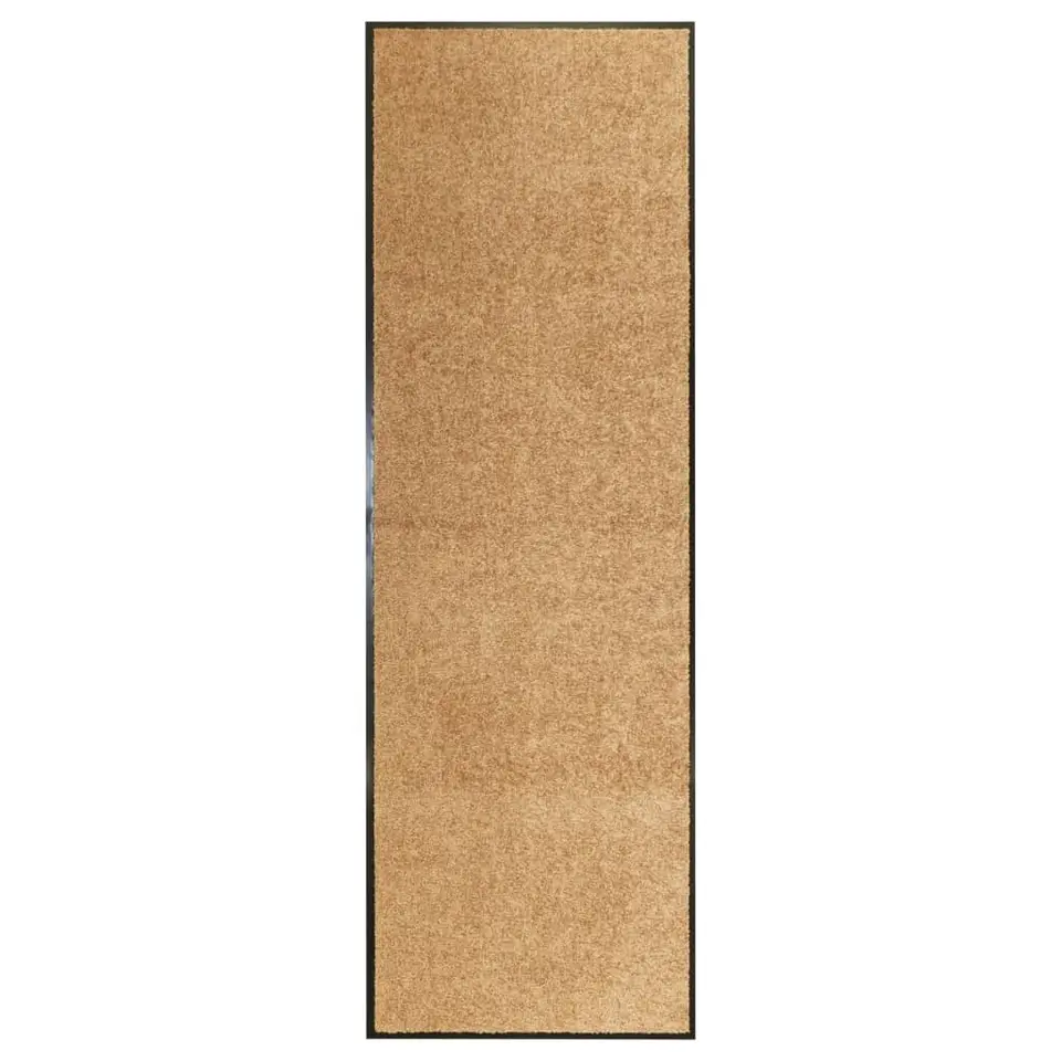 vidaXL - Mat - Crème - Stof - 60 x 180 cm