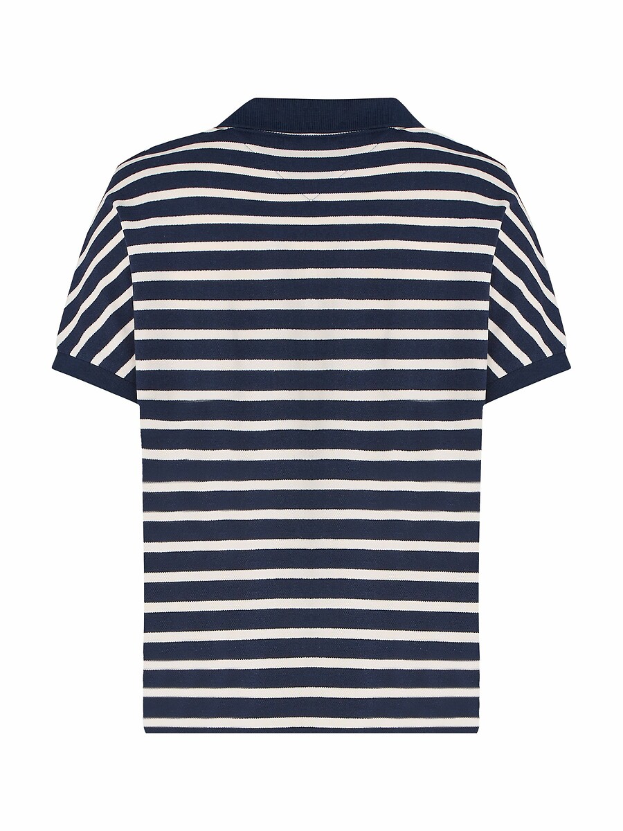 TOMMY HILFIGER<br>Camisa polo de manga curta e modelagem solta