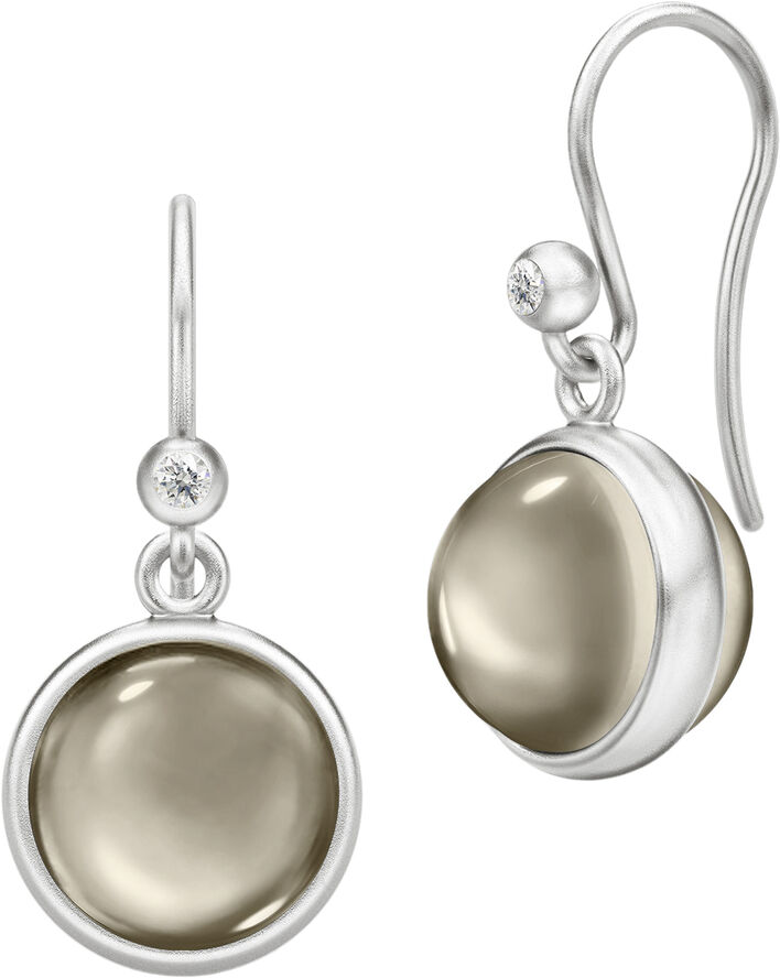 Julie Sandlau Prime rhodium ørering Sølv