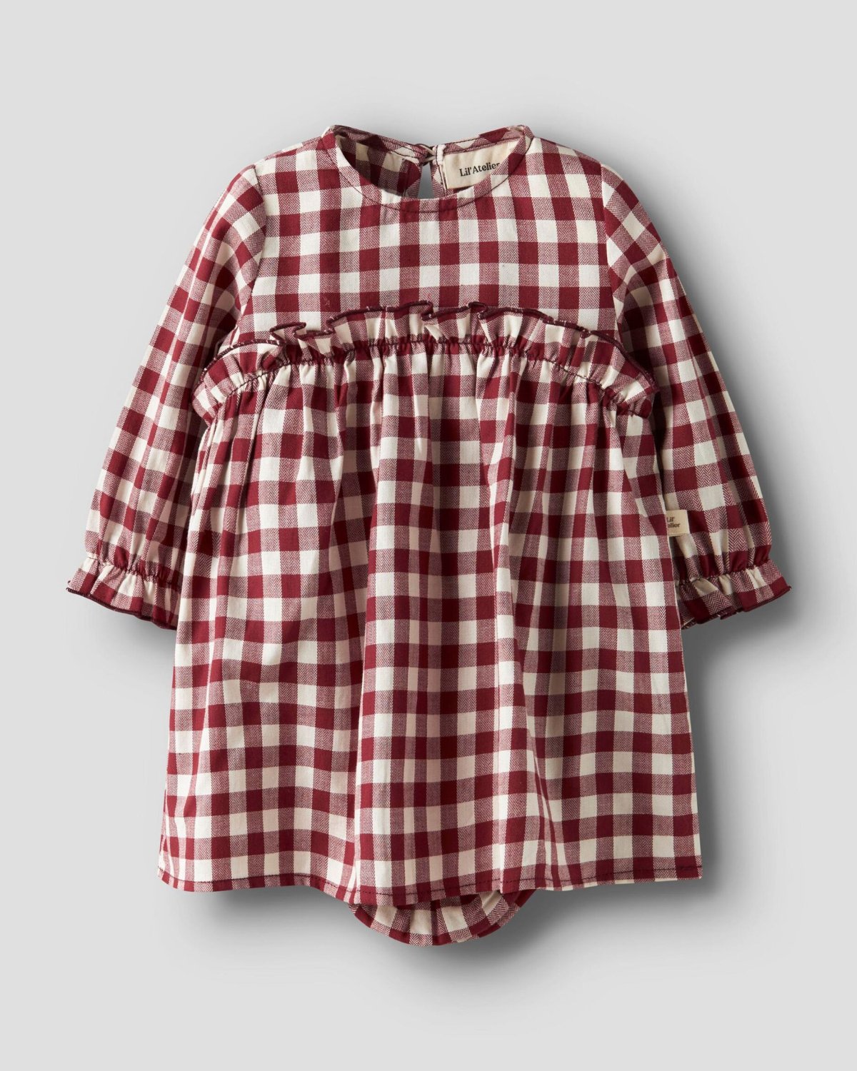 Kjole Baby M/ Volanger – Øko bomull | NBFRIO LS LOOSE BODY DRESS LIL
