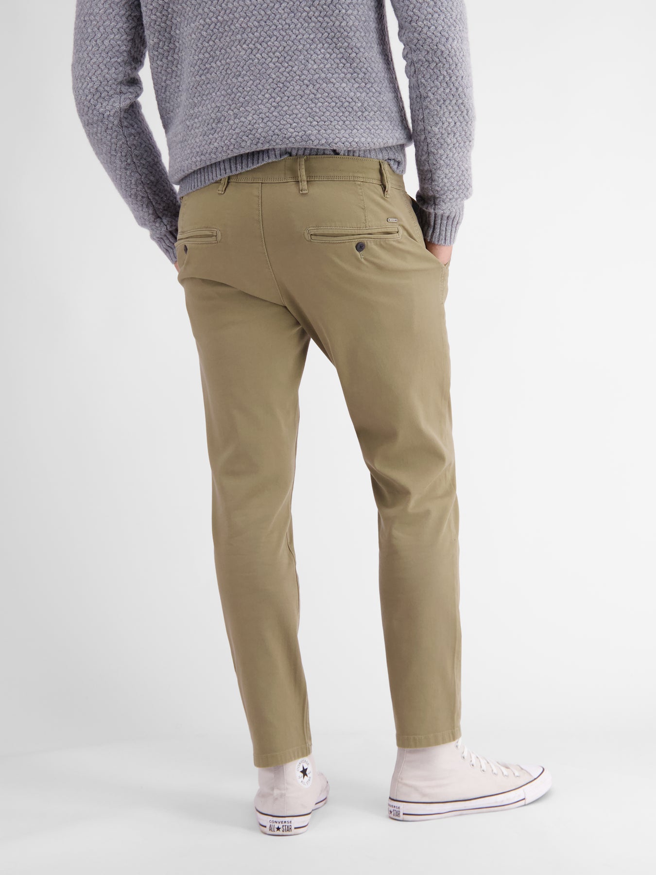 Chino mit Microstruktur, SLIM FIT
