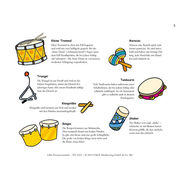 Hage Musikverlag Lillis Percussionschule