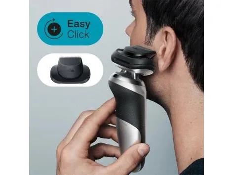 Braun Series 7 71-S7200cc, Folie shaver, Sort, Sølv, Knapper, Batteri, Lithium-Ion (Li-Ion), 50 min.