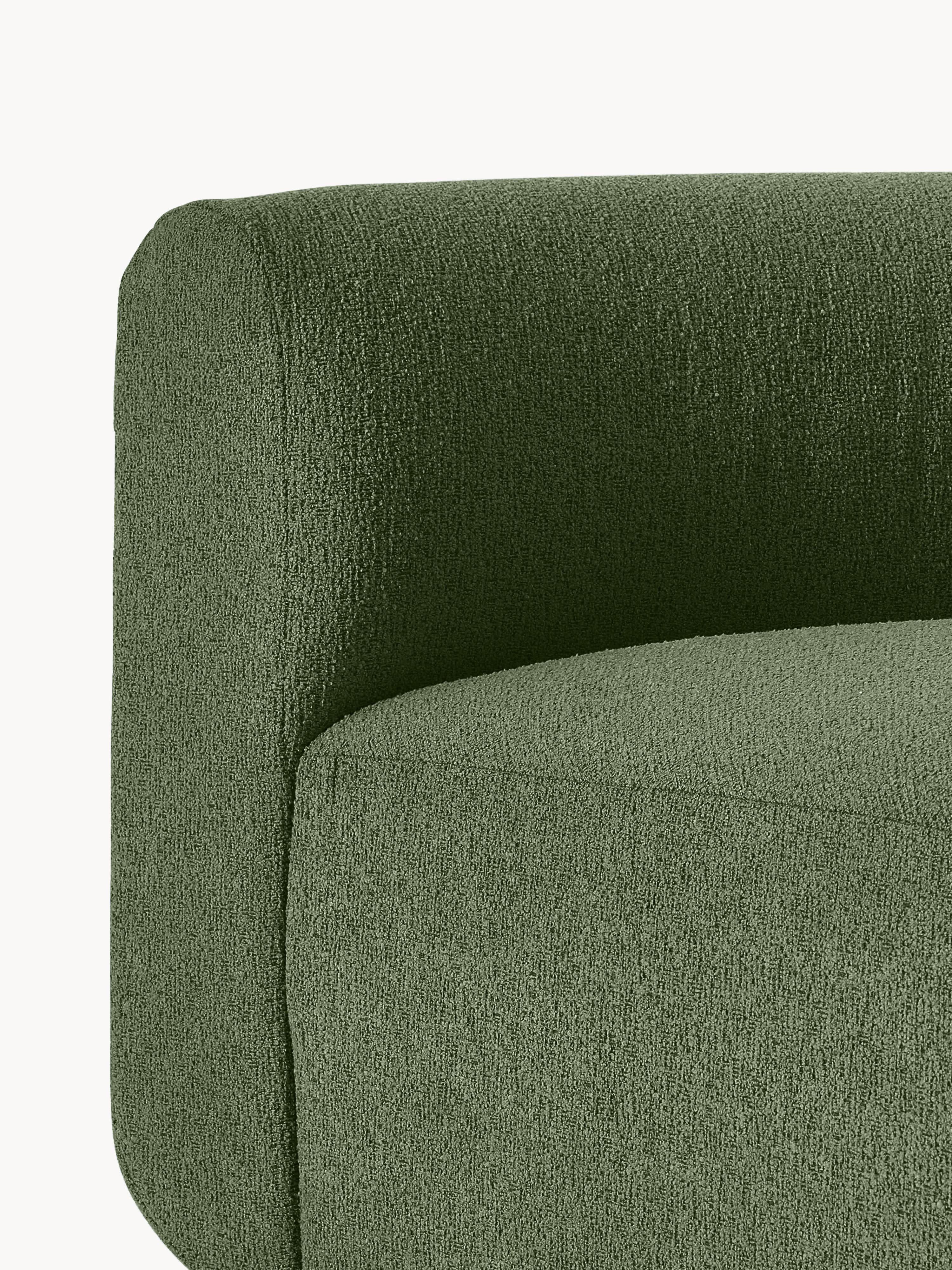 Ronde bouclé hoekmodule Sofia