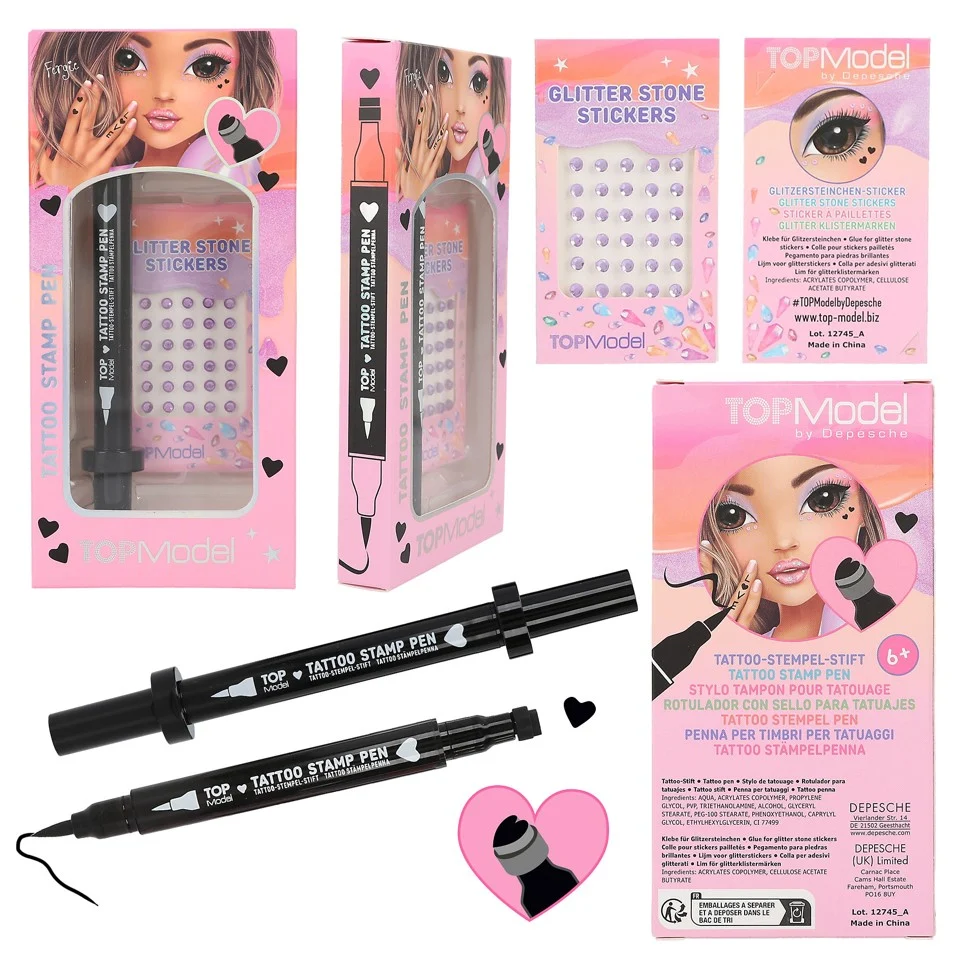 TOPModel - Tattoo Pen w/GlitterStenBEAUTY and ME ( 0412745 )