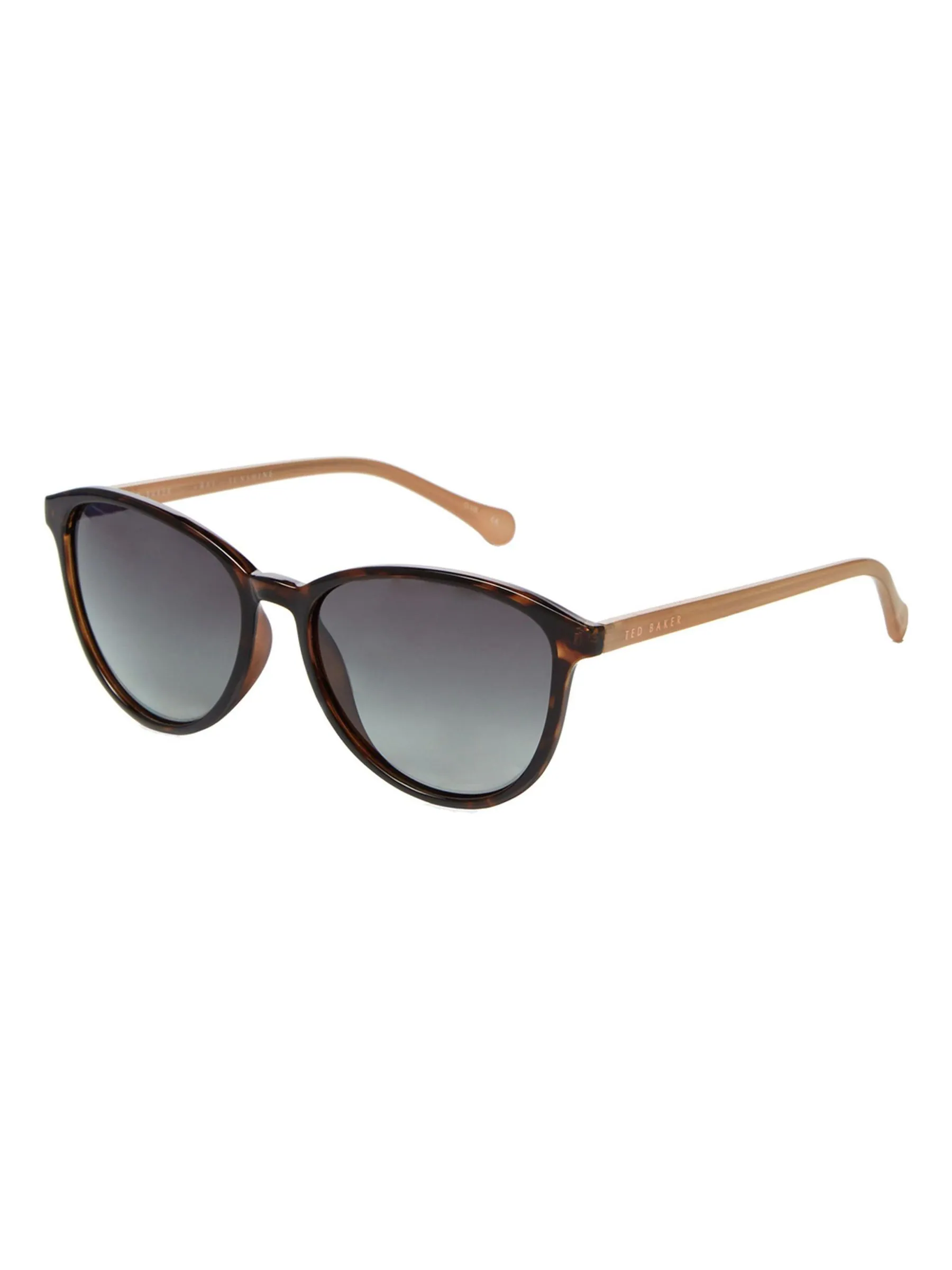 Tortoise bruin - Ted Baker - Klassieke zonnebril met ronde ogen