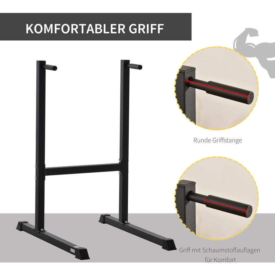 HOMCOM Dip-Station schwarz
