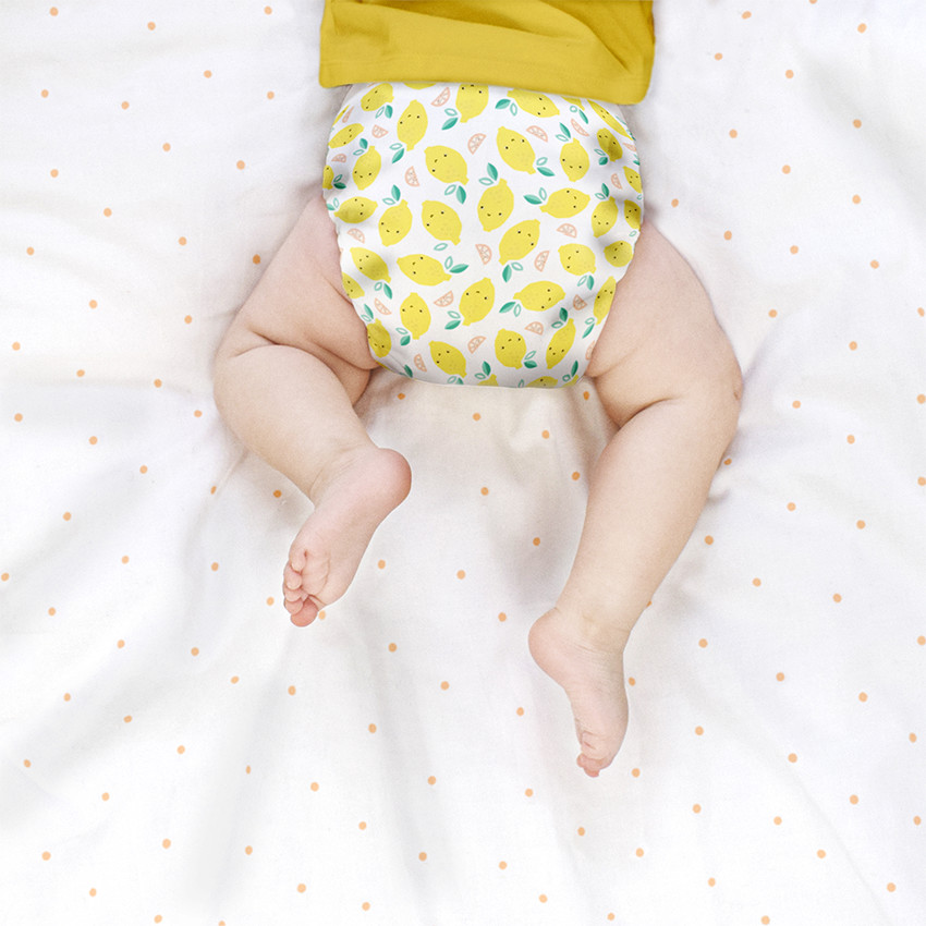Couche lavable tout-en-un Miosolo – Doux Citron